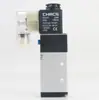 Válvula de asiento inclinado neumática de acero inoxidable 304 de alta temperatura con puerto roscado, válvula neumática de vapor, válvula de control automático Y controlada por aire