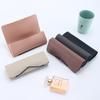 Estuche para gafas con hebilla de moda, estuche de cuero para gafas de mujer, estuche para gafas de sol, estuche para gafas de sol, fabricantes de estuches para gafas de sol, lote directo