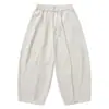 Sida Lai Te Calças Casuais Retro Japonesas Novas Masculinas Primavera Outono Largas Casuais Longas Cor Sólida Casal Calças de Perna Larga