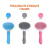 Pente para remoção de pelos de pet com um toque, pente autolimpante, pente de agulha, pente para gato, remoção automática de pelos, pente para cachorro, suprimentos para pets de fronteira