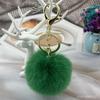 Colgante de bola de piel de conejo Rex de imitación de fábrica 6cm adornos para bolso de mujer llavero de bola de piel accesorios de ropa para zapatos y sombreros al por mayor