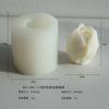 Molde de silicone para vela de aromaterapia com flor de gardênia rosa, faça você mesmo, ornamentos de gesso, molde para bolo de mousse de cozimento