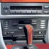 Adequado para BMW 98-03 Série 5 E39 Modificador de Interior em Fibra de Carbono Painel de Aquecimento de Assento Adesivo Decorativo