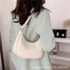 Bolsa de Axila Branca Meia-Lua 2021 Nova Bolsa Meia-Lua Feminina Popular Estilo de Luxo Bolsa Dumpling Bolsa Transversal