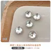 Decorações de Unhas Artísticas Octogonais Corte Rosa de Celebridade da Internet, Strass de Cristal de Alta Qualidade com Base Pontuda, Strass para Unhas Branco Transparente Rosa Champagne Moonlight Atacado