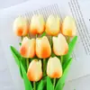Tulipa de PU Personalizada Tulipa de Toque Realista Flor de Tulipa Ornamento de Decoração para Casa Adereços para Fotografia de Casamento Flor Artificial Transfronteiriço