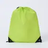 Stock Listo Pantalones Deportivos de Poliéster con Bolsillo de Solapa y Cordón Bolsa con Cordón y Logo en el Hombro Mochila para Estudiantes de Entrenamiento y Preparación Pantalones con Bolsillo de Solapa y Cordón
