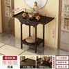 Mesa de Incenso para Uso Doméstico, Altar Budista, Santuário de Madeira Não Maciça, Mesa de Tiras em Novo Estilo Chinês, Gabinete de Altar do Deus da Riqueza, Mesa de Entrada