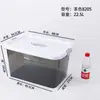 Recipiente de Armazenamento de Alimentos Plástico Portátil Transparente com Tampa Caixa de Armazenamento Caixa de Armazenamento para Classificação de Ingredientes de Cantina Caixa de Armazenamento Portátil