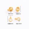 Cor preservando método antigo tee de ouro frisado acessórios pulseira de cobre diy artesanal pulseira colar frisado material pingente fivela