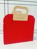 Bolsa de Feltro de Ano Novo Bolsa Tote de Feltro Semelhante ao Estilo Xiaohongshu Bolsa Tote de Alta Qualidade Bolsa de Mão Logotipo Personalizado Bolsa de Presente