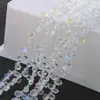 Contas Soltas de Cristal Acessórios para Joias DIY Contas de Vidro Facetado Gota d'Água Acessórios para Roupas Cor Galvanizada 5*8mm Furo Horizontal Gota d'Água