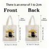 Bolsa de Tela Impresa por Ambos Lados Bolsa de Compras Tote Bag Bolsa de Compras de Lona Reutilizable Lista para Usar Dropshipping