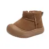 Zapatos de Algodón para Niños, Botas de Nieve Cálidas de Invierno, Forro de Felpa, Engrosados, Suelas Suaves Sólidas, Antideslizantes e Impermeables, Modernos y Versátiles para 1~7 Años