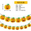 Decoración de Halloween Banderines de Papel Banderas Accesorios Suministros para Fiesta de Halloween Calabaza de Dibujos Animados Banderas Triangulares Banderas Colgantes