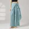 Pantalones Anchos Fluidos de Danza Clásica Ropa de Baile Danza Moderna Sueltos con Lazo Pantalones de Baile Ropa Moldeadora para Práctica para Mujeres