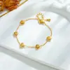 Moda transfronteriza europea y americana nicho diseño simple accesorios de amor cadena metal acero de titanio chapado en oro collar para mujer venta al por mayor