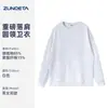 Sudadera Pulóver Pesada de Rizo de Algodón Puro 360g Hombros Descubiertos Cuello Redondo Personalizada Nuevo Otoño e Invierno 2025 Tops Sueltos para Parejas