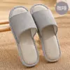 Pantuflas de lino para interior, hogar, domésticas, pantuflas frescas para mujer, ropa de casa, resistentes al desgaste, antideslizantes, suela gruesa, pantuflas frescas de verano para hombre, venta al por mayor