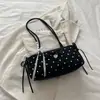 Bolso de axila para mujer de lunares lindo y moderno estilo coreano, nuevo bolso sencillo para el día a día primavera 2026, bolso de mano y bolso de hombro elegantes