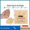 Dedal descartável para incisão dedal de látex dedal transparente fosco dedal laranja embalagem em saco transparente com 50 unidades