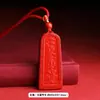 Oferta especial: Joias de Cinábrio - Pingente de Nove Palácios e Oito Trigramas de Cinábrio, Colar Fivela da Paz de Areia Vermelha, Em Estoque, Baixo Teor