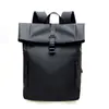 Mochila para hombre, diseño de cierre enrollable, impermeable, adecuada para laptops, uso diario y de viaje, gran capacidad