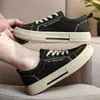 Zapatos de Mujer 2025 Verano Nuevo Ins Tendencia Estilo Coreano Zapatos de Lona para Estudiantes Mujeres Suela Gruesa Tenis Casuales Comercio Exterior para Mujeres Venta al por Mayor