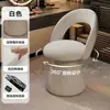 Banco de Maquillaje para Vestidor con Respaldo Giratorio, Nuevo Modelo 2026 Silla de Tocador para Dormitorio Principal de Niñas, Sensación de Lujo Ligero y Gama Alta