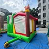 Combo Inflable de Tobogán y Trampolín, Escalera Amplia Antideslizante, Superficie de Alto Rebote, Adecuado para Juegos Interactivos al Aire Libre para Padres e Hijos