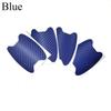 Pegatinas protectoras para la muñeca de la puerta del coche transfronterizas, pegatinas para el mango, película protectora de fibra de carbono, pegatinas para la muñeca del coche, 4 piezas