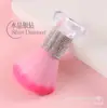 Brocha para Polvos Sueltos Cabeza de Hongo de Diamante Brocha de Maquillaje Herramienta Limpiadora de Brochas Brocha para Rubor Celebridad de Internet Multifuncional Cepillo para Polvo de Uñas
