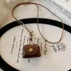Collar de Cuerda con Cuentas de Anillo de Resina Moda Estilo Casual Cadena para Clavícula Nicho Gama Alta Temperamento Collar Versátil Venta al por Mayor