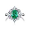 Anillo de aguamarina de plata de ley S925 con diseño original de 2023 para mujer, color zafiro, con circonitas cúbicas, al por mayor.