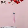 Franja de Coroa Cloisonné Estilo Antigo Franja Pendente Hanfu Leque Redondo Marcador de Página Pente Pingente Decorativo Fabricante Estoque Atacado
