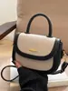 Moda Transfronteriza 2026 Europeo y Americano Nuevo de Moda Versátil Bolso de Mano Bolso de Hombro Cruzado Elegante Simple Bloque de Color Bolso tipo Silla