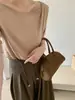 Toma real: Top casual simple y versátil de estilo coreano, color liso, hombros descubiertos, corte ajustado, holgado para mujer, para usar como prenda exterior 19586