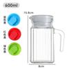 Jarra de Vidro para Água Fria de Grande Capacidade para Sala de Estar Doméstica, Jarra de Suco para o Verão Pronta para Beber, Jarra de Água Fria Glacier