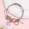 Venta Caliente Transfronteriza Europea y Americana Dibujos Animados Sanrio Melody Kuromi Aleación DIY Joyería Pulsera Al Por Mayor