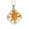Colgante de Ámbar Natural Aiyu Collar de Pétalos de Cera de Abeja Vieja Joyería Fábrica Venta al por Mayor Dropshipping S4022805