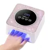 Lámpara de curado para uñas recargable con adornos de diamantes, secado rápido, no ennegrece, lámpara de curado para esmalte en gel para uñas, lámpara de curado UV, especializada para salones de uñas