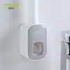 Dispensador Automático de Pasta de Dientes para Uso Doméstico, Exprimidor de Pasta de Dientes Montado en la Pared sin Taladro, Juego de Dispositivo Exprimidor de Pasta de Dientes para Baño