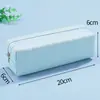 Estuche Nuevo de Gran Capacidad Caja de Papelería de Cuero PU Estuche Sencillo para Estudiantes con Sensación de Alta Calidad Estudiante de Secundaria Resistente a la Suciedad