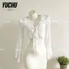 Nuevo traje de baño francés de manga larga 2026 con lazo, corte holgado, diseñado para cubrir el cuerpo, perfecto para vacaciones en la playa