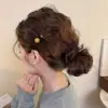 Pinza para el Cabello de Lana con Estampado de Leopardo para Otoño e Invierno para Mujer, Elegante Pinza para Flequillo Lateral, Pinza BB de Gama Alta para Pelos Sueltos, Pasador de Moda Estilo Retro
