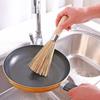 Hierro Fundido para Cepillar con Mango Largo de Bambú Olla de Bambú Cepillo de Bambú Cepillo Limpieza de Cocina Descontaminación sin Aceite Cepillo para Estufa Mango de Olla Estilo Antiguo