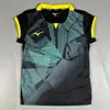 25 Novos Roupas de Badminton Mizuno Versão JP Roupas de Tênis Secagem Rápida Respirável Roupas de Jogo de Vôlei de Manga Curta Esportivas Roupas Femininas