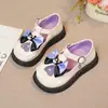 Zapatos Mary Jane para Niñas con Lazo, Zapatos de Princesa de Suela Suave, Zapatos Individuales para Niños Otoño 2026, Zapatos de Cuero Versátiles de Moda de Dibujos Animados