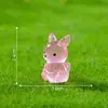 Miniatura de canguro brillante para microjardinería, una pieza decorativa linda y encantadora para paisajismo de jardín DIY y exhibiciones en miniatura
