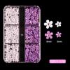 Transmisión en Vivo Transfronteriza Macarrón Tridimensional Resina Flor de Cinco Pétalos Mixta Amazon Mayorista Cambia de Color Manicura Bolitas de Acero Pequeñas Mayorista